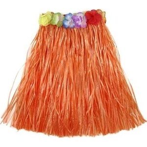 Rappa Sukně havaj dětská 45 cm oranžová