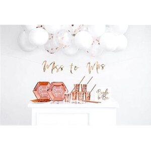 Party box ružovo-zlatý (rosegold) – bride to be (budúca nevesta) – rozlúčka so slobodou