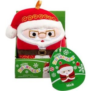 Squishmallows Vianočná ozdoba Santa s okuliarmi Nick