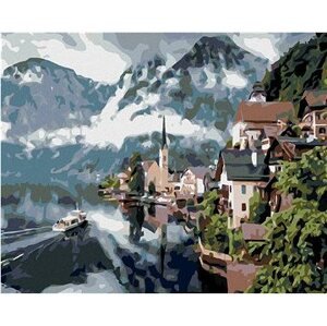 Diamondi – HALLSTATT, 40 × 50 cm, bez rámu a bez napnutého plátna