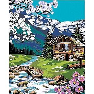 Diamondi – ZRUB V HORÁCH, 40 × 50 cm, napnuté plátno na rám