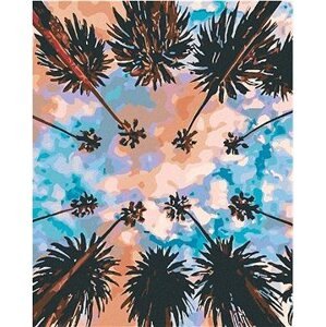 Diamondi – NEBO NAD PALMAMI, 40 × 50 cm, napnuté plátno na rám