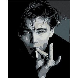 Diamondi – Diamantové maľovanie – LEONARDO DICAPRIO S CIGARETOU, 40 × 50 cm, vypnuté plátno na rám