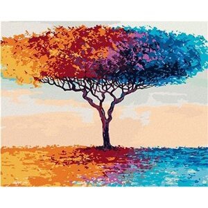 Diamondi – FAREBNÝ STROM, 40 × 50 cm, napnuté plátno na ráme
