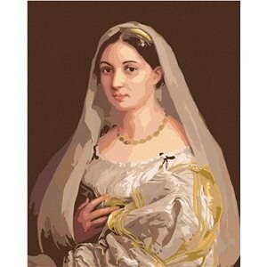 Diamondi – Diamantové maľovanie – DÁMA SO ZÁVOJOM (RAFFAELLO SANTI), 40 × 50 cm, bez rámu a bez vypnutia plátna