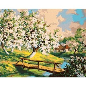 Diamondi – Diamantové maľovanie – KVITNÚCE ZÁHRADY, 40 × 50 cm, bez rámu a bez napnutého plátna