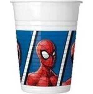 SMART BALLOONS Plastový kelímek - spiderman - 200 ml - 8 ks