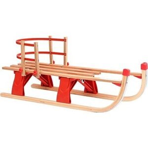 Shumee Skladacie snežné sane s operadlom, 119 cm, červené