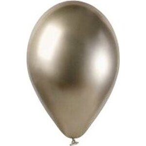 Balóniky chrómované 50 ks prosecco lesklé – 33 cm