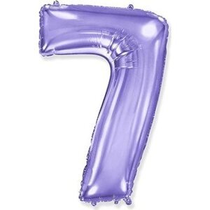 Balón foliový číslice fialová - lila 102 cm - 7