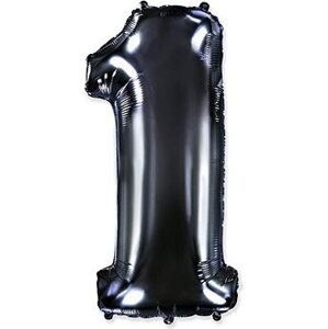 Balón foliový číslice černá - black 102 cm - 1