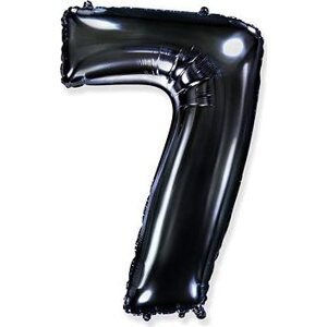Balón foliový číslice černá - black 102 cm - 7