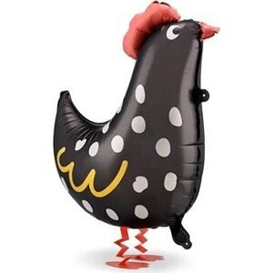 Balón foliový chodící kohout - velikonoce - 60 cm