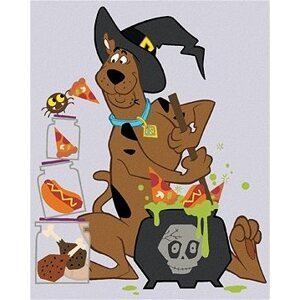 Halloweensky Scooby (Scooby Doo), 40×50 cm, bez rámu a bez vypnutia plátna