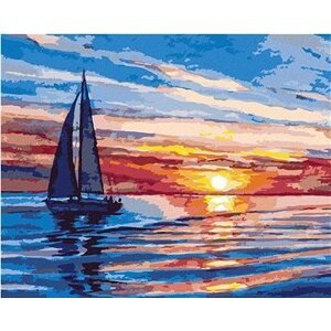 Západ slnka na mori, 80 × 100 cm, bez rámu a bez napnutia plátna