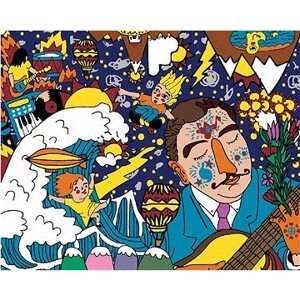 Život v meste, 80 × 100 cm, plátno napnuté na rám