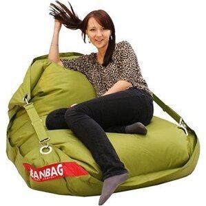 BeanBag Sedací pytel 189×140 comfort s popruhy green frog