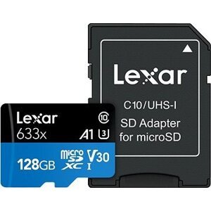 Lexar microSDXC 633x UHS-I/A1/U3/10 R95/W45MB (V30) 128 GB