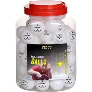 SEDCO Loptičky na stolný tenis for TRAINING 1* CELL FREE 60 ks – dóza biela