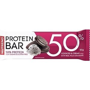 Nutrend Protein Bar 50, 50 g, cookies + cream