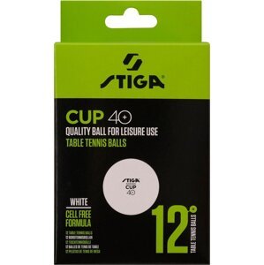 Stiga Cup ABS biele, 12 ks