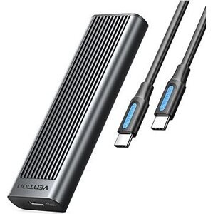Vention M.2 NVMe & SATA SSD Enclosure USB-C Gray Aluminum Alloy Type