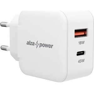 AlzaPower A145 Fast Charge 45 W biela