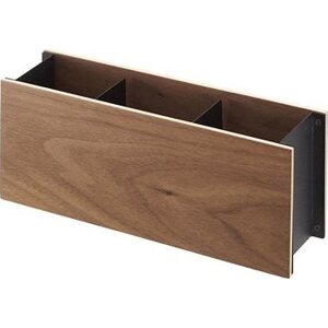 Yamazaki Multifunkčný stojan Rin 2731, kov / drevo, šírka 25 cm, čierny