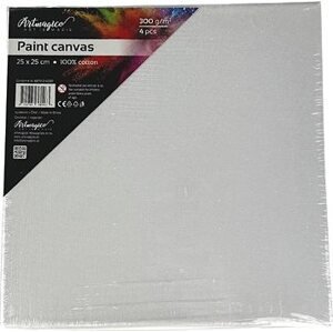 Artmagico súprava plátien na ráme 25 × 25 cm 4 ks (biele)