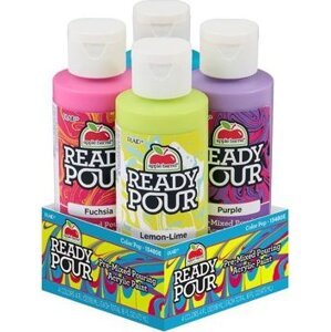 Apple Barrel Ready Pour set Color pop na pouring, 4× 118 ml