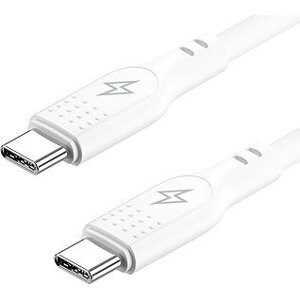 AlzaPower SilkCore USB-C/USB-C 2.0 5 A, 240 W, 2 m, biely