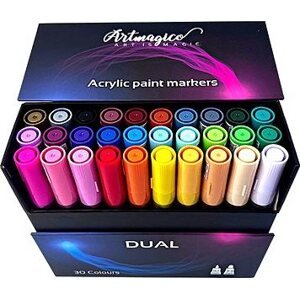 Artmagico Akrylová fixka Dual s dvoma hrotmi
