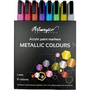 Artmagico Akrylový fix s jemným hrotom metalické