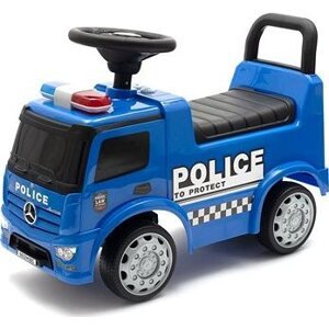 BABY MIX detské odrážadlo so zvukom, Mercedes polícia, modré