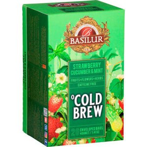 BASILUR Cold Brew Strawberry Cucumber & Mint prebal 20× 2 g