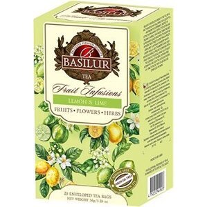 BASILUR Without Hibiscus Lemon & Lime 20× 1,8 g, prebal