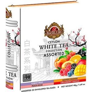 BASILUR White Tea Book Assorted 32× 1,5 g, plech
