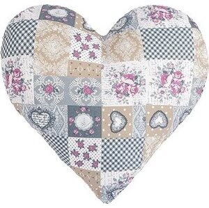 BELLATEX Srdce Dita 3223/408 asi 42 × 40 cm srdce patchwork