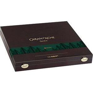 CARAN D'ACHE Pablo 120 farieb v drevenom boxe