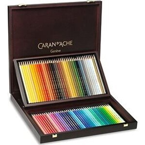 CARAN D'ACHE Prismalo Aquarelle 80 farieb v drevenom boxe