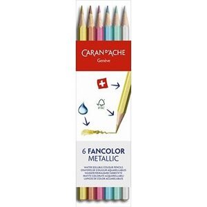 CARAN D'ACHE Fancolor Metallic 6 farieb
