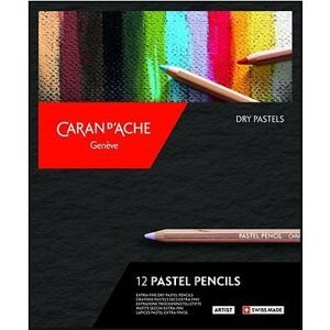 CARAN D'ACHE Umelecké pastely v ceruzke 12 farieb