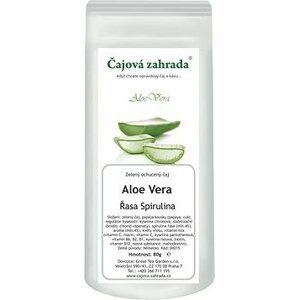 Čajová záhrada – Aloe Vera & Riasa Spirulina – zelený ochutený čaj, 80 g