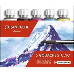 CARAN D'ACHE Gvašové farby 5 farieb v tubách