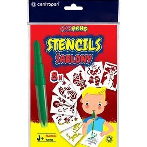 CENTROPEN šablóny k fúkacím fixkám 9996 J + Vianoce