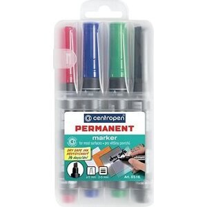 Centropen značkovač 8516/4 permanent nevysychavý v etui