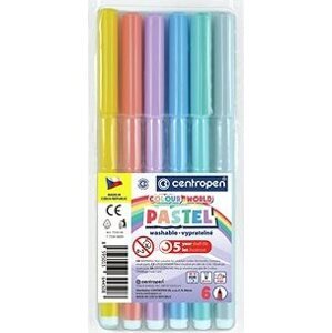 Centropen popisovač 7550 / 6 Colour World pastel