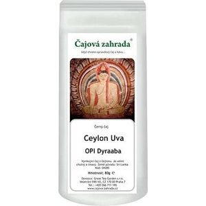 Čajová záhrada Ceylon Uva OPI Dyraaba – čierny čaj, 80 g