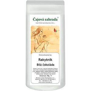 Čajová záhrada Rakytník & Biela čokoláda – čierny ochutený čaj, 90 g