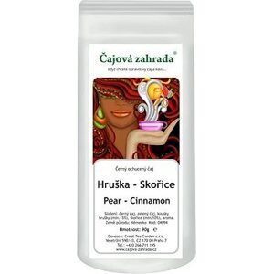 Čajová záhrada Hruška & Škorica – škoricový čierny čaj, 90 g